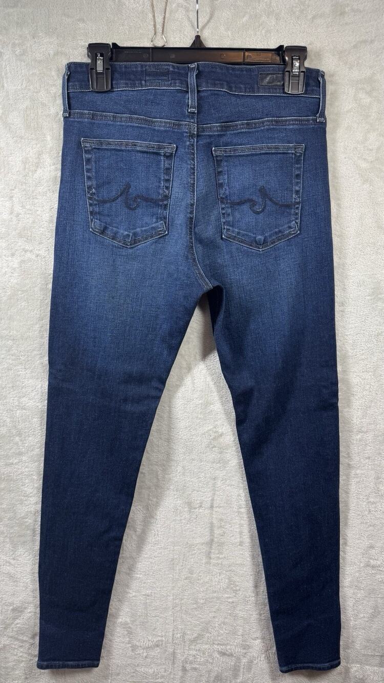 Ag Adriano Goldschmied Women Blue Jean 29R The Farrah Skinny High Rise Stretch